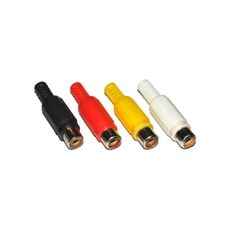 Cinch/Tulp Contra Plug Rood