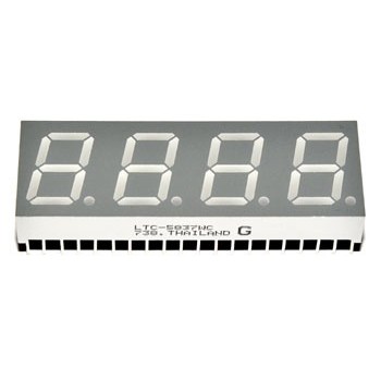 LED Display 13,2mm 4 digit rood CA