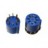 Voet Rond 8 pin Blauw