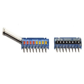 DIP switch 8 polig Haaks