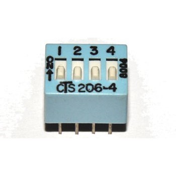 DIP switch 4 polig