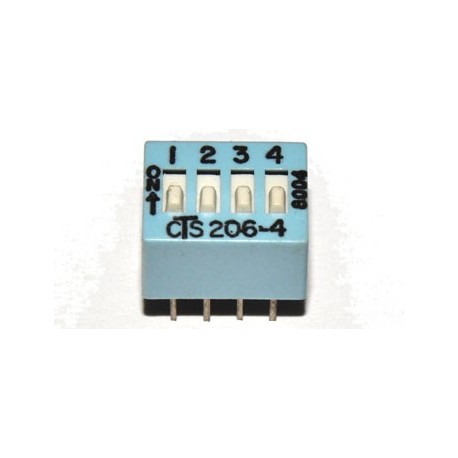 DIP switch 4 polig