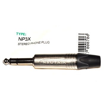 Jack 6,3mm Plug Stereo Neutrik