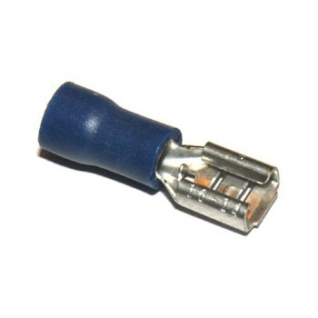 Vlaksteker 4,8-0,8mm Female Blauw