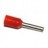 Adereindhuls 1 mm2 Rood
