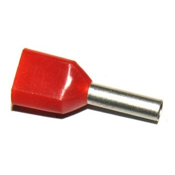 Adereindhuls Duo 2x 1 mm2 Rood