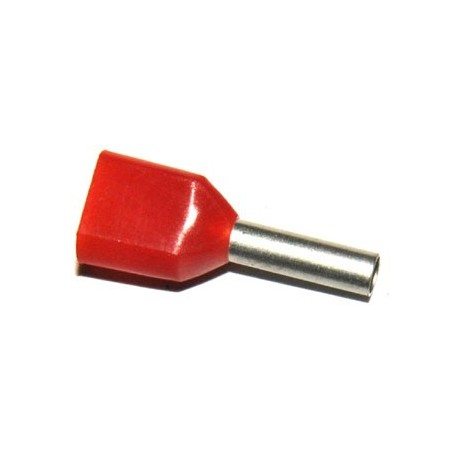 Adereindhuls Duo 2x 1 mm2 Rood