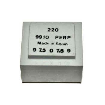 Trafo 2,5W 9V-7,5V-0-7,5V-9V 140mA