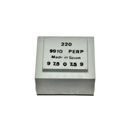 Trafo 2,5W 9V-7,5V-0-7,5V-9V 140mA