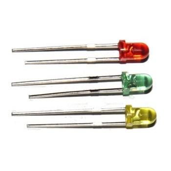 LED 3mm Half Diffus Rood