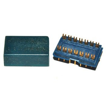 DIL Connector 14 pin Verguld