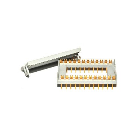 DIL Connector 24 pin Verguld