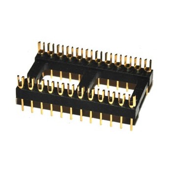 DIL Connector 24 pin Verguld