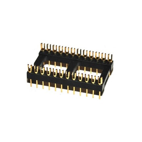 DIL Connector 24 pin Verguld