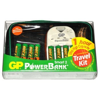 Snel Lader 4x AA met 12V 1,5A Voeding en PowerBank