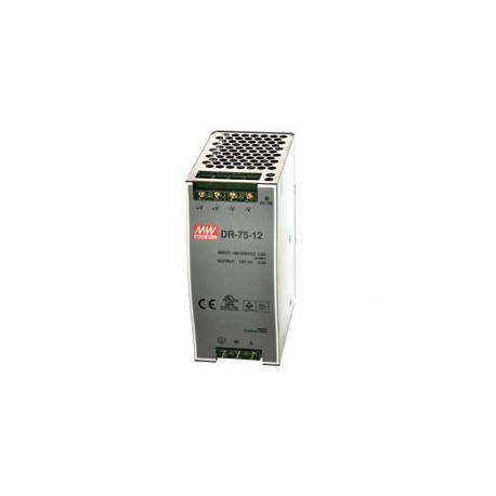 Voeding DIN Rail 75W 12V 6,3A