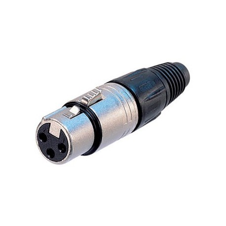 XLR Plug 3p Female Zwart Neutrik