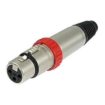 XLR Plug 3p Female met On/Off