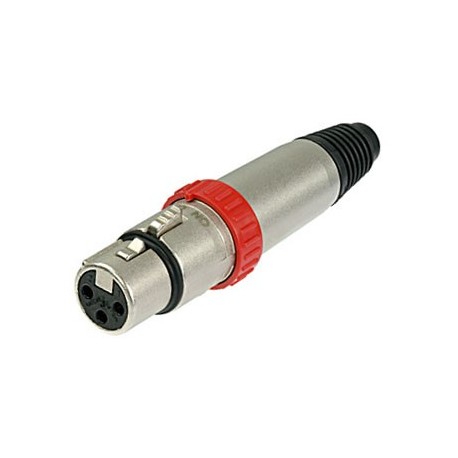 XLR Plug 3p Female met On/Off