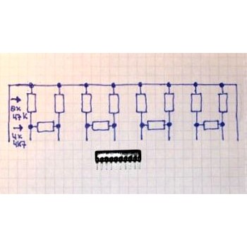 Array 8x 47kΩ & 4x 4,7kΩ