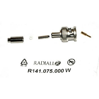 BNC Plug 50Ω Krimp Radiall 1